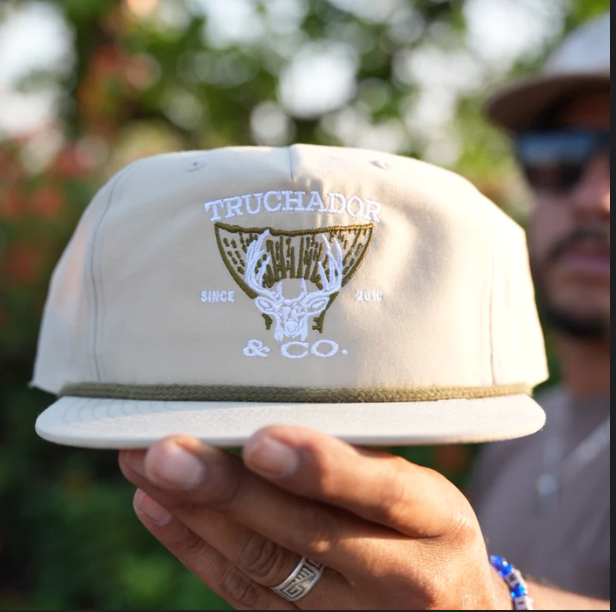 Texas Tails Captain Hat- Cream